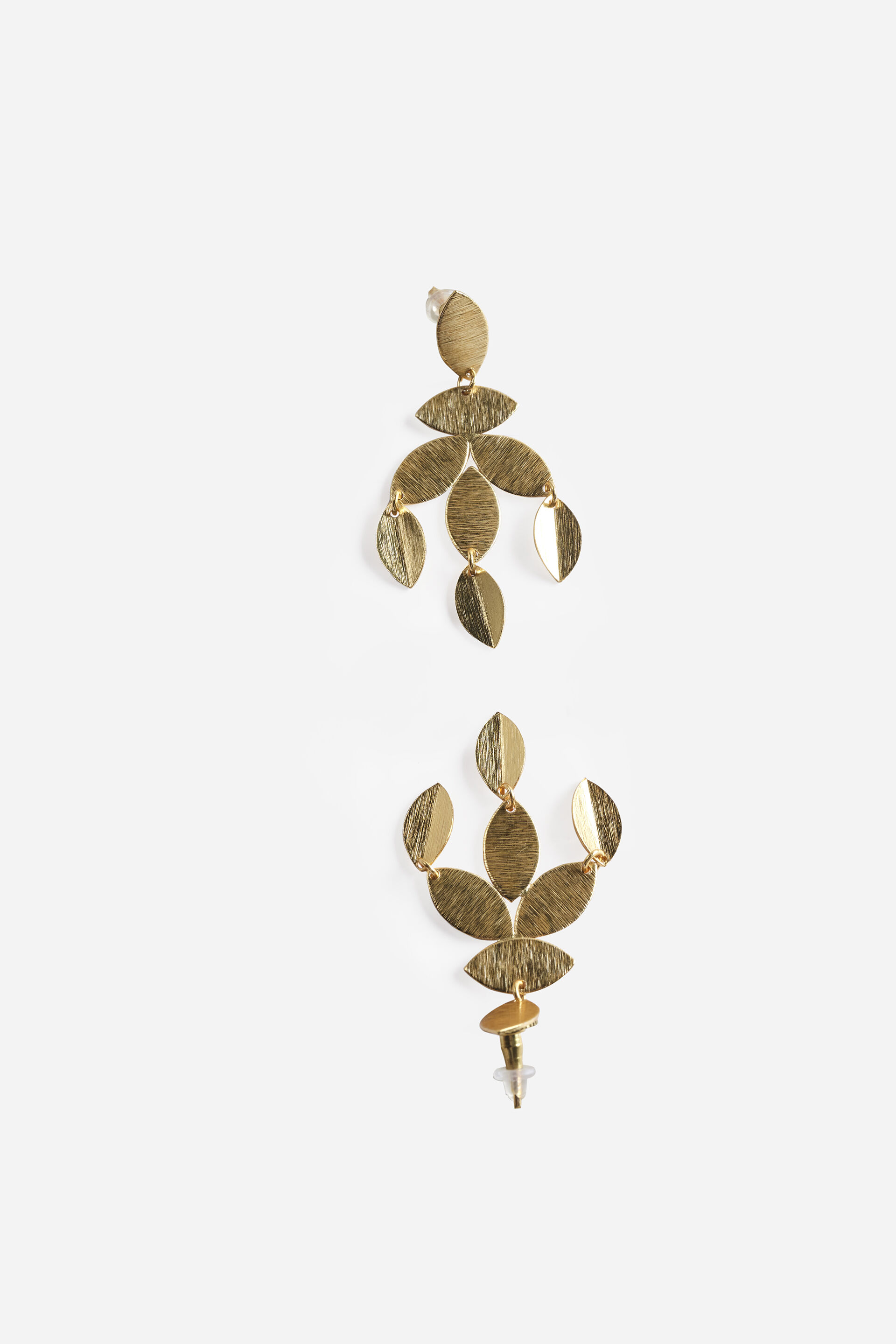 Gold Leaf Earrings, , image 2